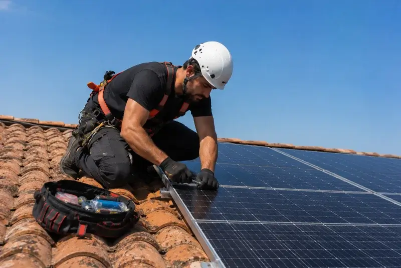 Maintenance et monitoring de panneaux solaires à Tenay