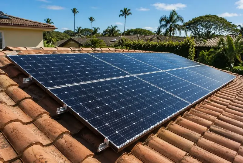Installation de panneaux solaires à Tenay